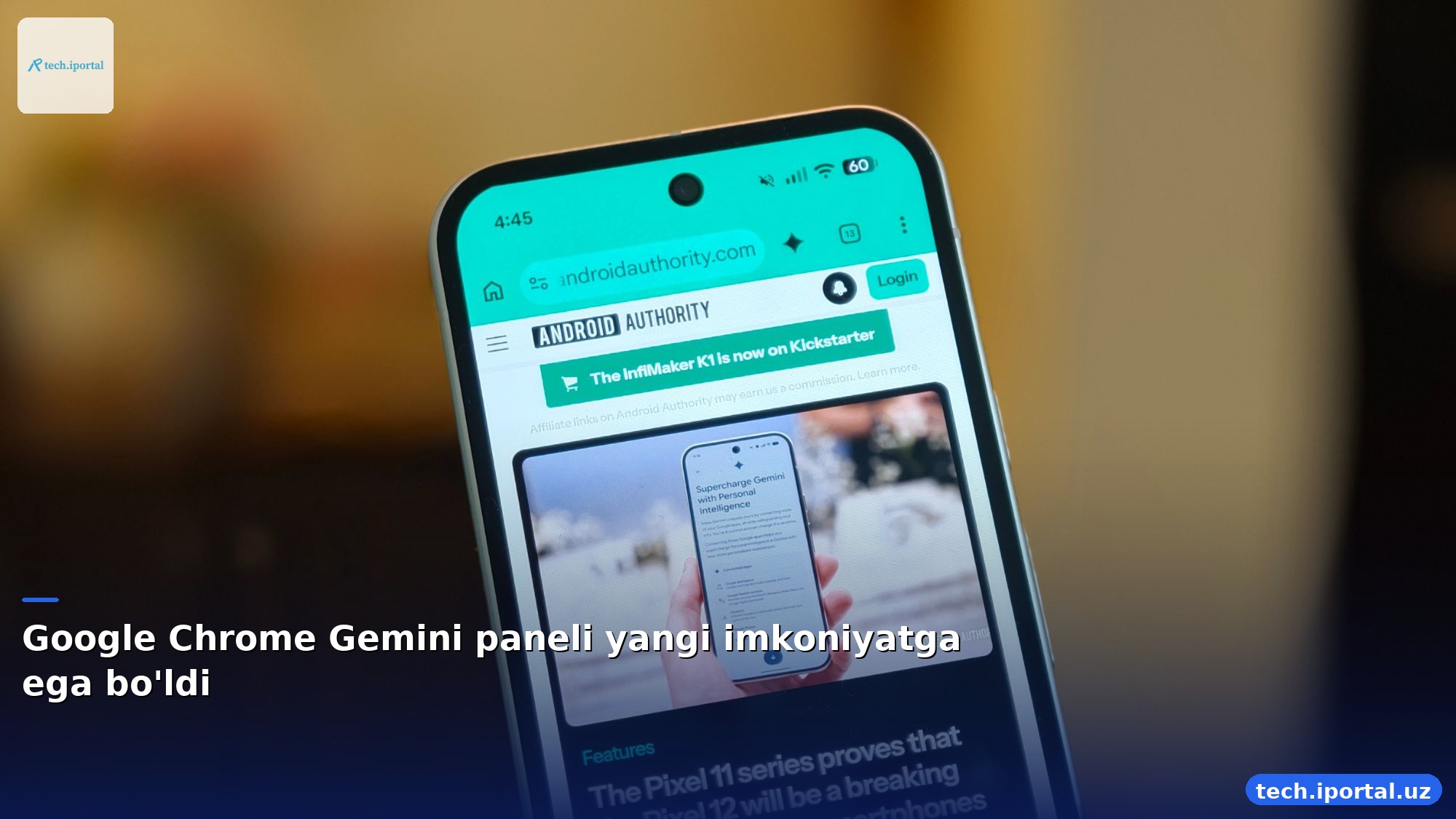 Google Chrome Gemini paneli yangi imkoniyatga ega bo'ldi
