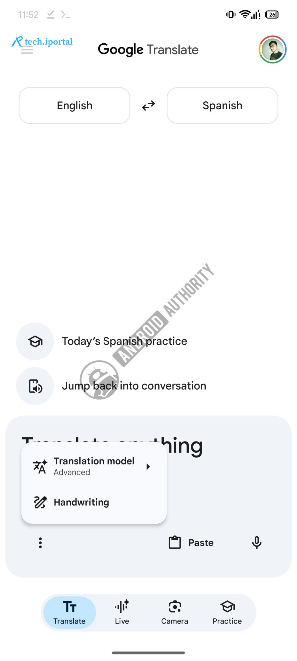 Google Translate Three Dot Menu watermarked