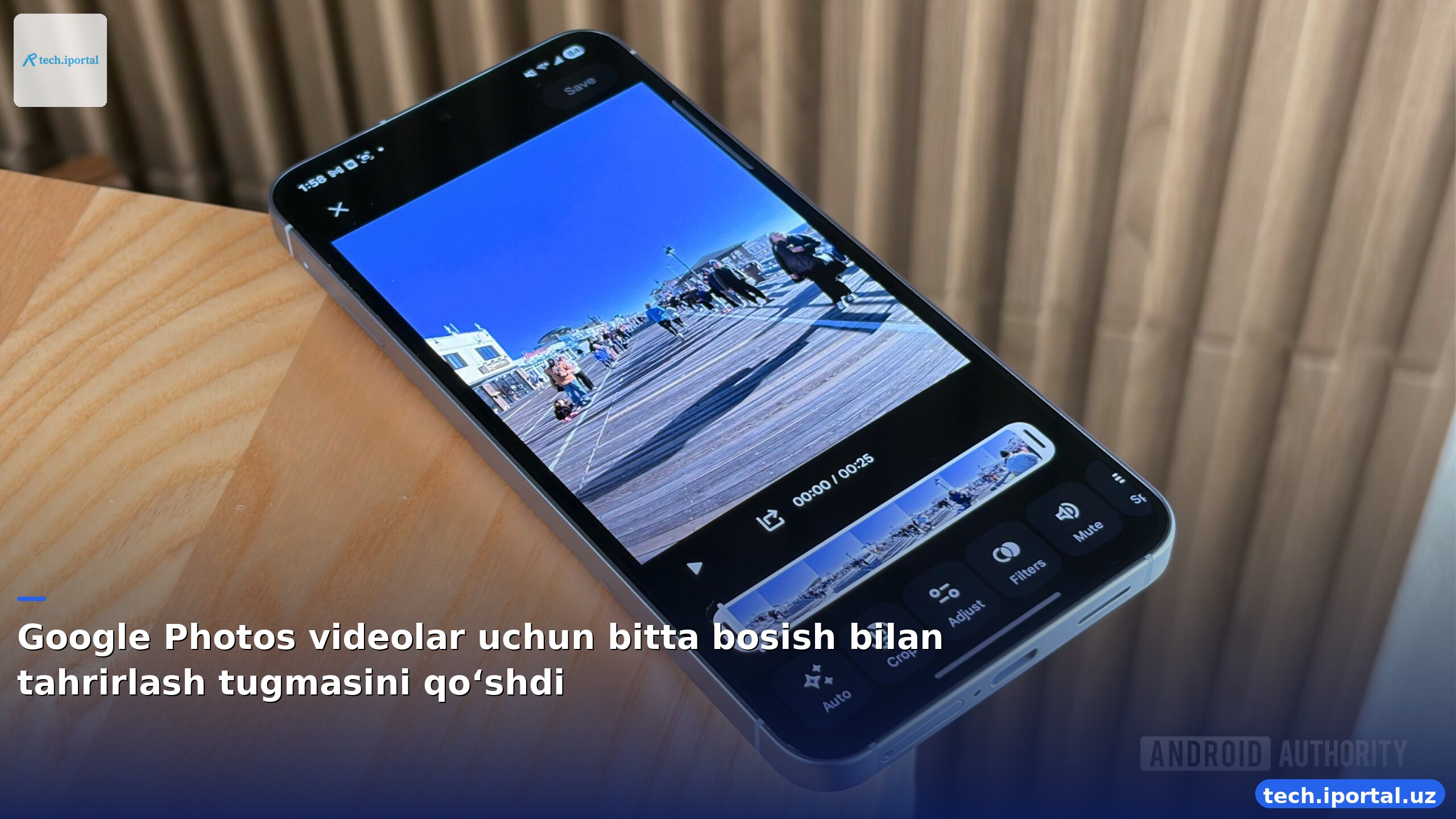 Google Photos videolar uchun bitta bosish bilan tahrirlash tugmasini qo‘shdi