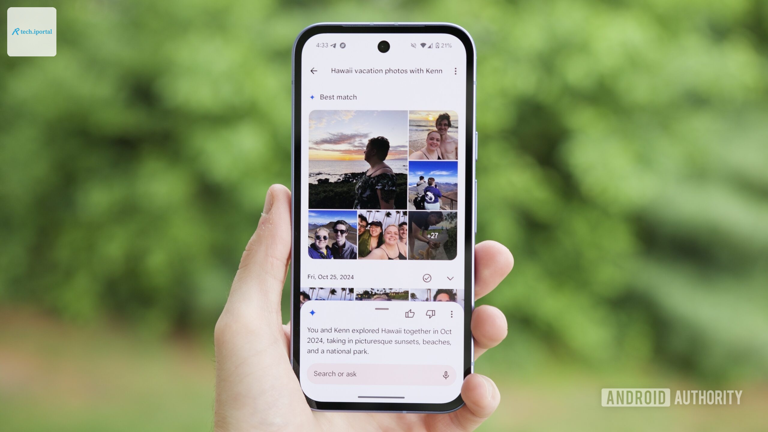 Search results from the new Ask Photos mode in Google Photos.