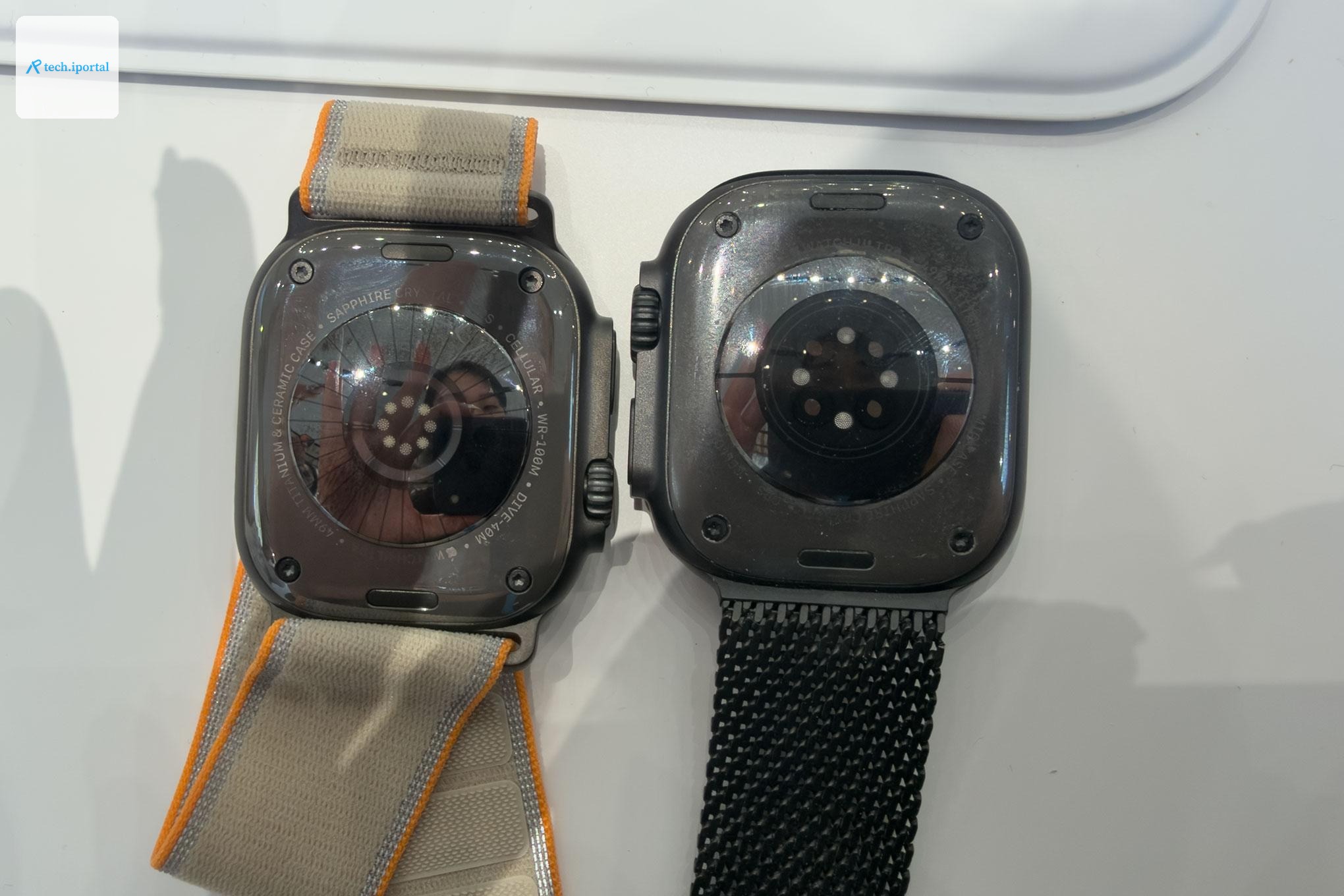 You can see the difference between the sensor array on the Ultra 4 and the Ultra 3 (right).