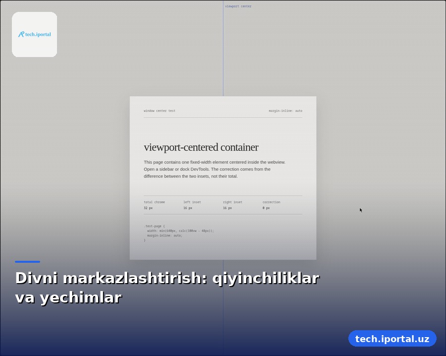 Divni markazlashtirish: qiyinchiliklar va yechimlar